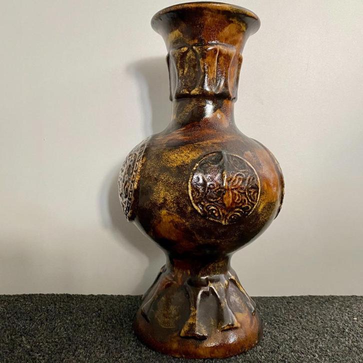 Vintage Walter Gerhards keramiek vaas 1035/30 - 1960’s, Huis en Inrichting, Woonaccessoires | Vazen, Zo goed als nieuw, Overige kleuren