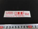 sticker deurne van gool opticiën brillen, Ophalen, Zo goed als nieuw, Bedrijf of Vereniging