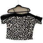 ZGAN Top met cut out armen maat M/L, Ophalen of Verzenden, Zo goed als nieuw, Korte mouw
