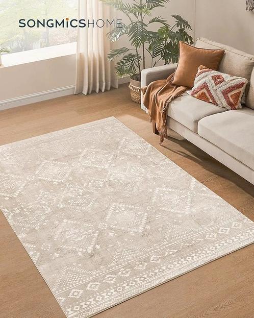 Vloerkleed SONGMICS HOME 140 x 200 cm Cappuccino, beige, Huis en Inrichting, Stoffering | Tapijten en Kleden, Nieuw, Rechthoekig