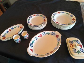 Boerenbont Servies - Compleet beschikbaar voor biedingen