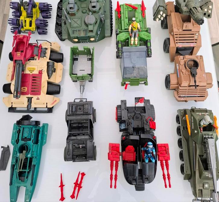 Grote verzameling G.I. Joe voertuigen, Verzamelen, Poppetjes en Figuurtjes, Gebruikt, Ophalen