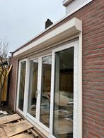 Rolluik gebroken wit met stroom 2.61 breed 2.45 hoog, Doe-het-zelf en Verbouw, Rolluiken, Ophalen, 200 cm of meer, Crème of Beige