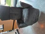 Relaxfauteuil odyssey Goossens microleer antraciet, Ophalen, Industrieel modern, Zo goed als nieuw, 50 tot 75 cm