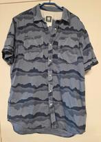 G star raw overhemd camouflageprint. Maat XXL, Kleding | Heren, Overhemden, Blauw, G-STAR, Ophalen of Verzenden, Zo goed als nieuw