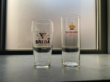 2 (oude) Breda bierglazen beschikbaar voor biedingen