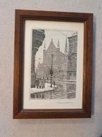 ets Frans van Leeuwen Amsterdam Nieuwe kerk, Antiek en Kunst, Kunst | Etsen en Gravures, Ophalen