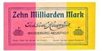 Duitsland/Pruisen 10 miljard Mark Magdeburg-Neustadt, Postzegels en Munten, Bankbiljetten | Europa | Niet-Eurobiljetten, Ophalen of Verzenden