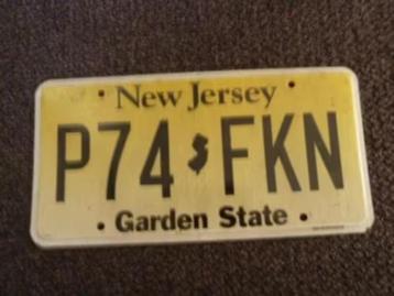 Kentekenplaat licenseplate New Jersey no. 2 USA beschikbaar voor biedingen