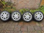 ✅️ 4x100 Originele Renault velgen met zomerbanden 16 inch, Ophalen, Gebruikt, 16 inch, Banden en Velgen