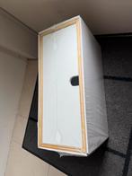 Strakke zwevende wandplank met lade – wit, 40x16,5cm, Ophalen, Nieuw