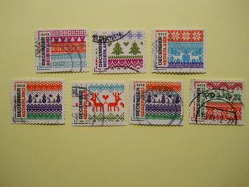 Nederland 2012 Decemberzegels uit Nvph.3002-3010 gestempeld beschikbaar voor biedingen