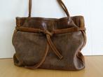 Vintage Suède Leren schoudertas shopper Tijgerprint, Sieraden, Tassen en Uiterlijk, Tassen | Damestassen, Ophalen of Verzenden