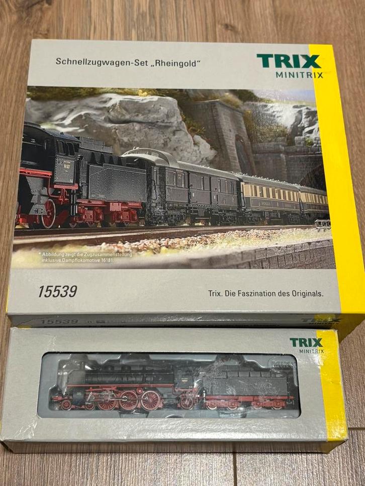 Minitrix DRG Rheingold set: lok (dcc + geluid) + 6 rijtuigen, Hobby en Vrije tijd, Modeltreinen | N-Spoor, Gebruikt, Treinset