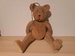 Hele mooie handgemaakte houten beer, Ophalen of Verzenden