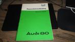 Werkplaatshandboek  AUDI  80  Elektrische Installatie  1978, Verzenden, Zo goed als nieuw, Audi