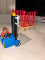 Vorklift heftruck met tonnen 5257 playmobil, Kinderen en Baby's, Speelgoed | Playmobil, Ophalen of Verzenden, Gebruikt