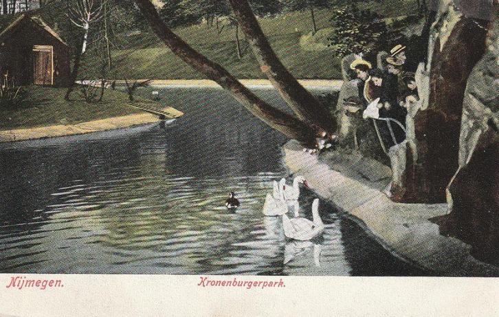 00198 Nijmegen - Kronenburgerpark, Verzamelen, Ansichtkaarten | Nederland, Ongelopen, Gelderland, Voor 1920, Verzenden