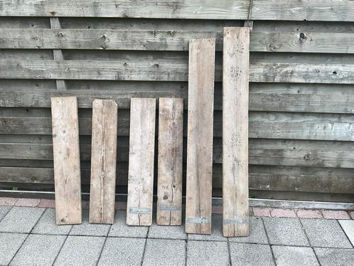 Steigerplanken, Doe-het-zelf en Verbouw, Hout en Planken, Gebruikt, Plank, Steigerhout, 250 tot 300 cm, Geïmpregneerd, Ophalen