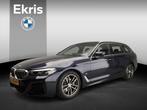 BMW 5 Serie Touring 520i | M-Sportpakket | LED | Leder | Nav, Auto's, Automaat, Gebruikt, 4 cilinders, Blauw
