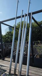 Aluminium palen voor bevestiging schaduwdoek, Ophalen, Gebruikt