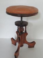 antieke, vintage houten pianokruk, Huis en Inrichting, Krukjes, Ophalen, In hoogte verstelbaar, Gebruikt, Hout