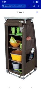 Eurotrail campingkast bruin voor schuine wand, Ophalen of Verzenden, Gebruikt, Campingkast