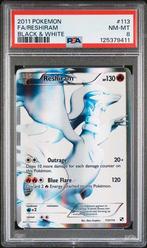 Reshiram Full art 113/114 Black & White PSA 8, Hobby en Vrije tijd, Verzamelkaartspellen | Pokémon, Ophalen of Verzenden, Zo goed als nieuw