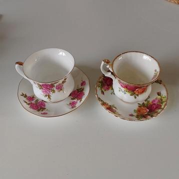   1 Royal Ascot en 1 Royal Albert kop en schotel rozen beschikbaar voor biedingen