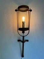 Wandlamp inclusief dimbare E14 LED lamp, Huis en Inrichting, Ophalen, Zo goed als nieuw, Glas, Industrieel