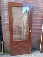 Hardhouten achterdeur 83x201cm bh68cm dubbel glas, 80 tot 100 cm, Ophalen of Verzenden, 200 tot 215 cm, Glas