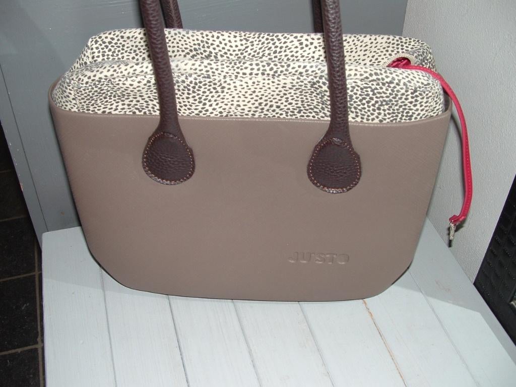 Justo Ju'sto tas damestas donker(!)bruin, Ophalen of Verzenden, Zo goed als nieuw, Bruin, Handtas
