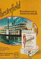 Retro reclame 1978 Chesterfield sigaretten schoepenboot, Verzamelen, Verzenden, Overige typen