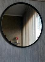 Zwarte ronde spiegel - 40 cm diameter, Huis en Inrichting, Woonaccessoires | Spiegels, Minder dan 50 cm, Rond, Ophalen of Verzenden