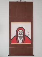 Japanse Zen Scroll met Daruma, Ophalen of Verzenden