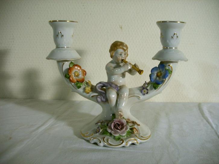 Dubbele kandelaar van von Schierholz, Antiek en Kunst, Antiek | Porselein, Ophalen of Verzenden