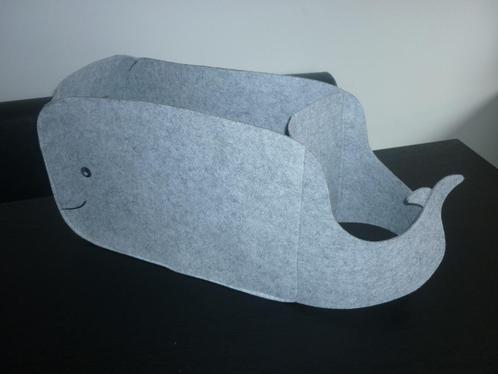 Opbergmand walvis / Speelgoed opberger grijs / mand, Kinderen en Baby's, Kinderkamer | Inrichting en Decoratie, Overige typen