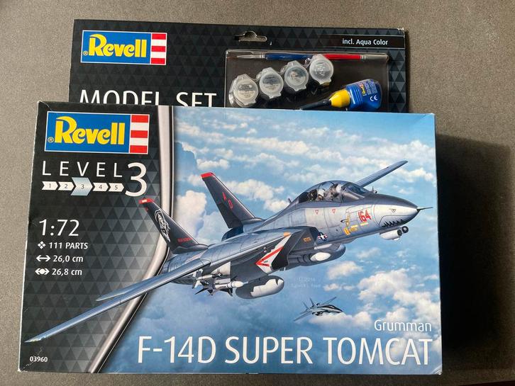 Revell F-14D Super Tomcat Modelset 1:72 Nieuw, Hobby en Vrije tijd, Modelbouw | Auto's en Voertuigen, Nieuw, Overige typen, 1:50 of kleiner