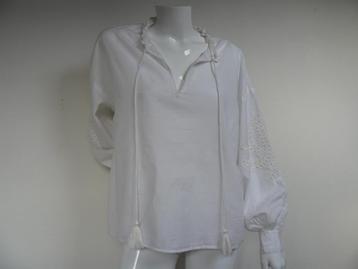 BY BAR blouse wit broderie kant maat S zga NIEUW   beschikbaar voor biedingen