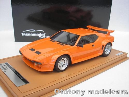 De Tomaso Pantera GT5 1982 Oranje 1/18 Tecnomodel, Hobby en Vrije tijd, Modelauto's | 1:18, Nieuw, Auto, Overige merken, Ophalen of Verzenden