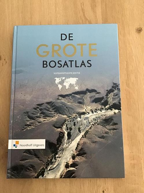De grote bosatlas, 55e editie, 4e oplage (2020), zgan, Boeken, Atlassen en Landkaarten, Zo goed als nieuw, Bosatlas, Wereld, 2000 tot heden