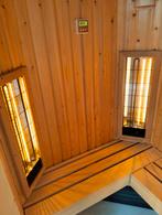 Sauna 2-persoons met duo stralers, Sport en Fitness, Sauna, Ophalen, Gebruikt, Complete sauna