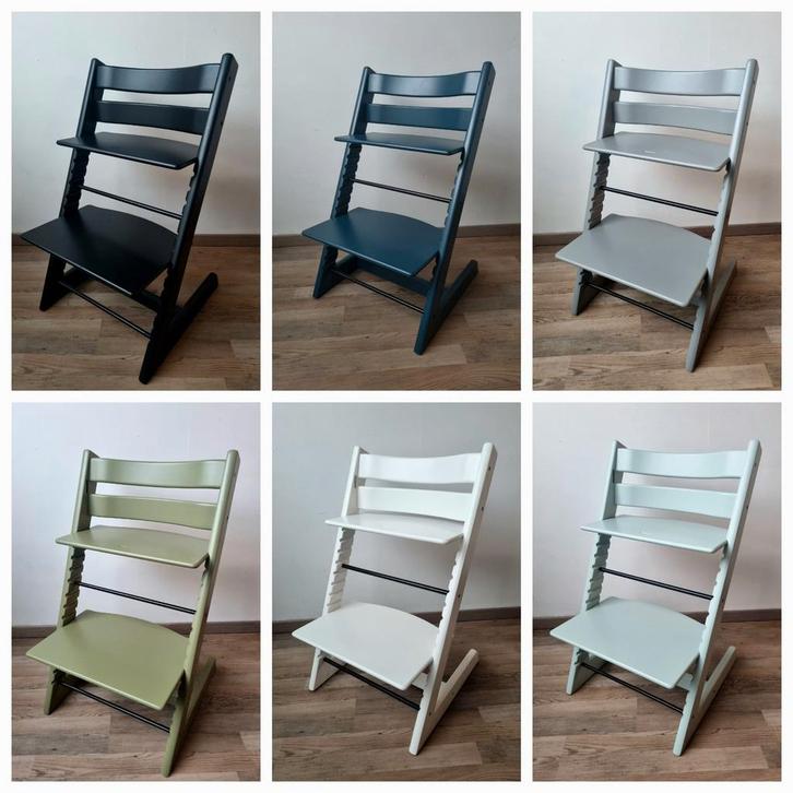 Stokke Tripp Trapp kinderstoelen Gerefurbished, Kinderen en Baby's, Kinderstoelen, Zo goed als nieuw, Meegroeistoel, Ophalen of Verzenden