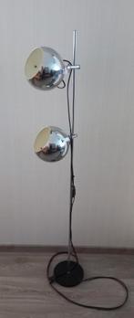 Vintage jaren 70 chromen eyeball vloerlamp, Ophalen of Verzenden, Gebruikt, 150 tot 200 cm