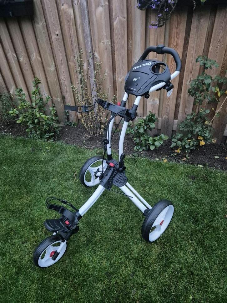 NIEUWE Clicgear Spalding SP 1 3 wiel goltrolley €169,-, Sport en Fitness, Golf, Nieuw, Golfkar, Ophalen of Verzenden