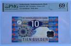 Nederland 10 Gulden 1997 Ijsvogel PMG 69 EPQ UNC, Ophalen of Verzenden, 10 gulden, Los biljet