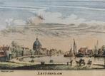 Leidsendam oud antiek gravure schilderij 
Lijst 24 cm 21 cm., Ophalen of Verzenden