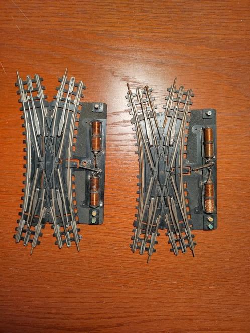 Trix Express 720 - Dubbele kruiswissels (2x), Hobby en Vrije tijd, Modeltreinen | H0, Gebruikt, Rails, Gelijkstroom, Trix, Ophalen of Verzenden