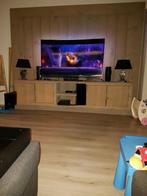 Houten TV-meubel met opbergruimte, Gebruikt, 100 tot 150 cm, Ophalen of Verzenden, Grenenhout