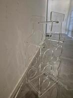 Vintage wijnrek acrylglas, acrylaat, Perspex, Lucite, Overige materialen, Ophalen of Verzenden, Zo goed als nieuw, 5 tot 15 flessen
